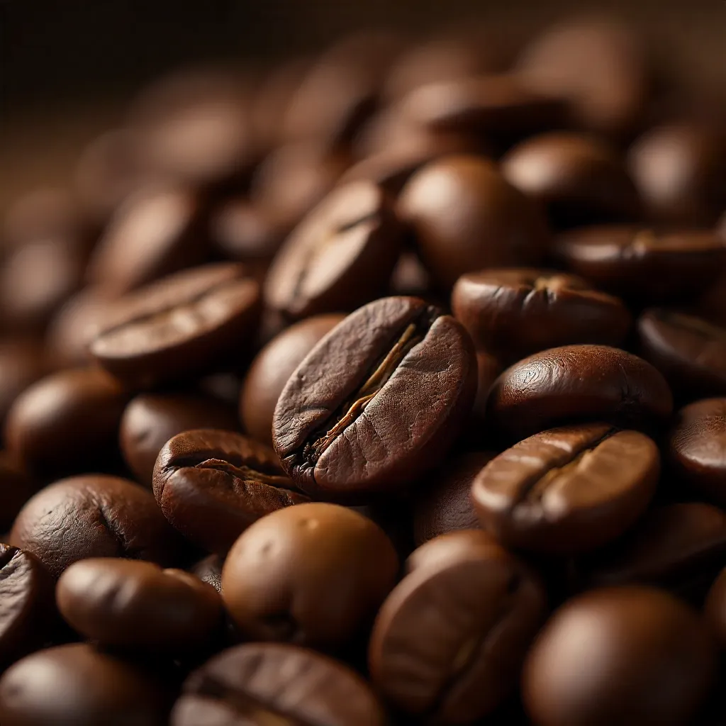 Fresh roasted coffee beans