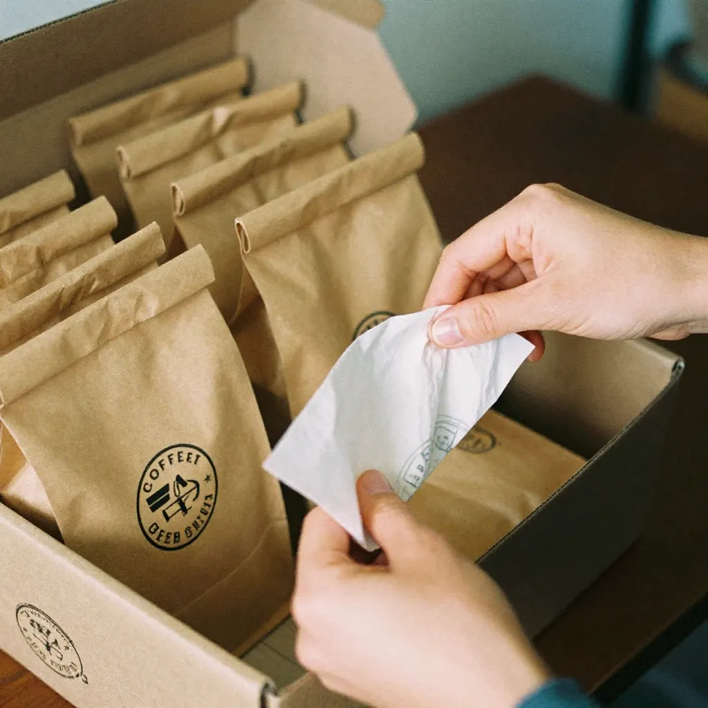 Coffee packaging area